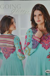 Picture of Pastelturquoise Heavy Anarkali A031