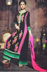 Picture of Zwarte Palazzo Suit SS047