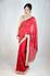 Picture of Rood Bruids Saree Met Parel Borduursels S016