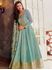 Picture of Aqua Blue Designer Emboidered Anarkali / Gown A188