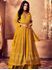 Picture of Light Yellow Orange Designer Anarkali Dress A192